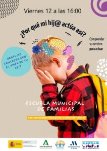 Taller de padres y madres "por qué mi hij@ actúa así" del 12 de enero 2024