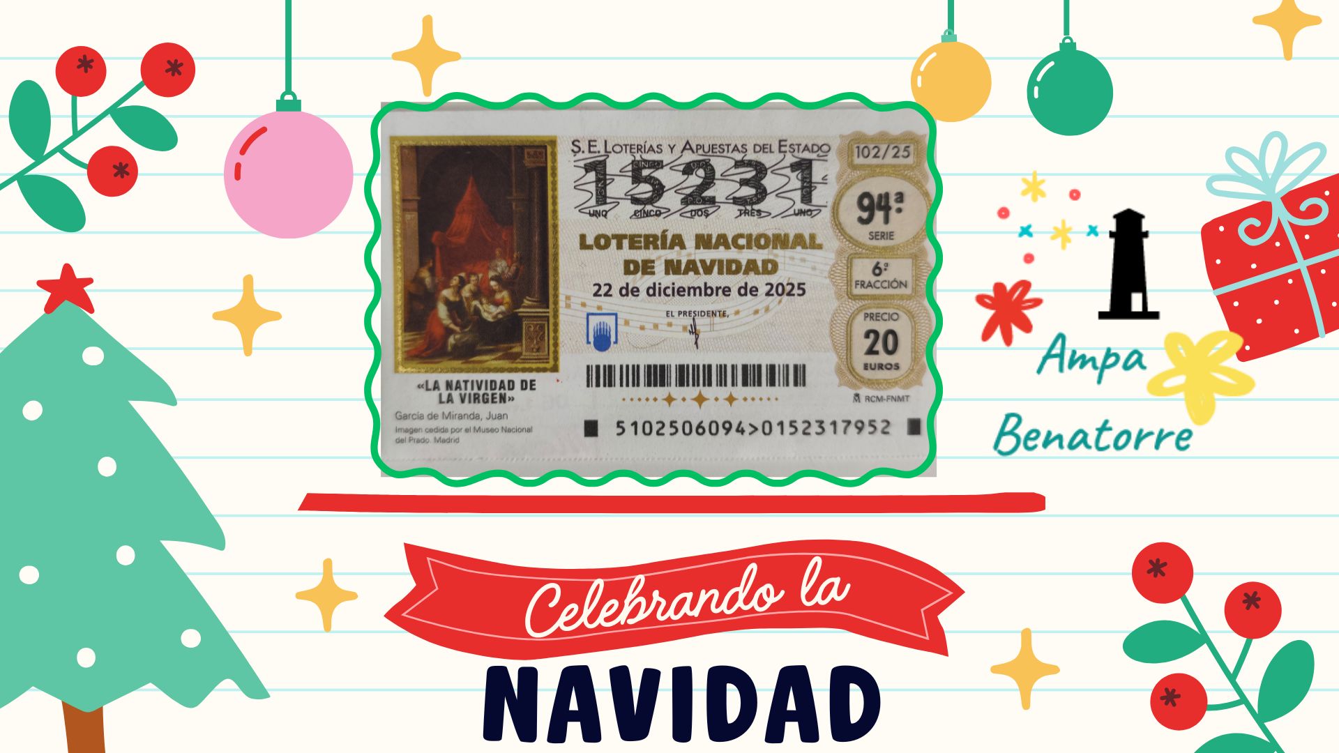 Lee más sobre el artículo Lotería de Navidad de tu ampa