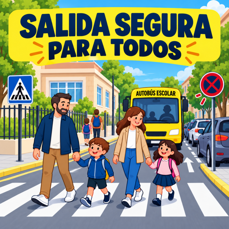 A la salida del cole, cuidemos cada paso